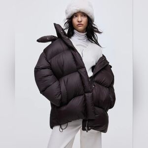 H&M hooded Oversized Dawn Puffer Jacket Size XL $199